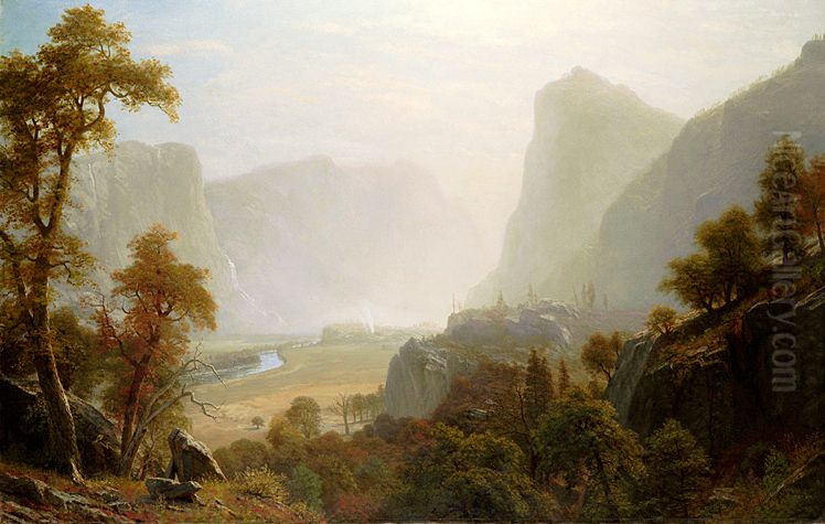 The Hetch-Hetchy Valley, California Oil Painting by Albert Bierstadt