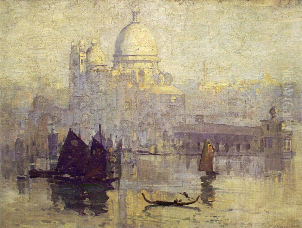 Santa Maria della Salute Oil Painting by Arthur Streeton