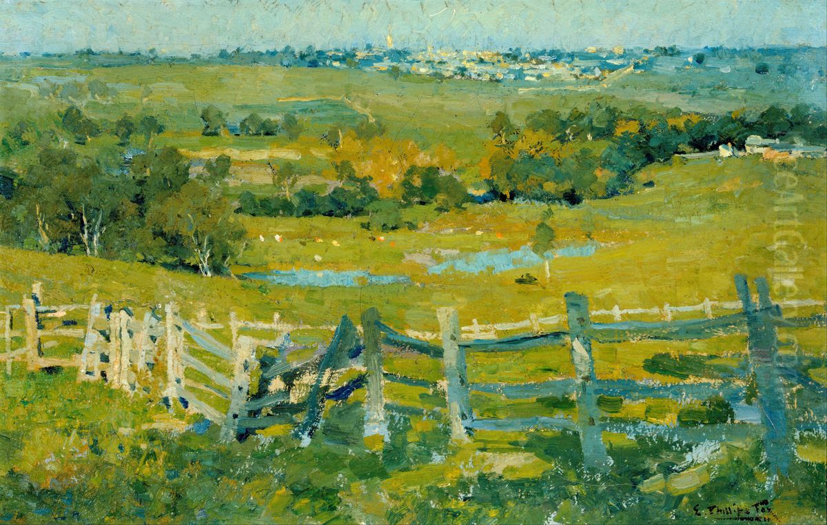 Heidelberg Oil Painting by E. Phillips Fox