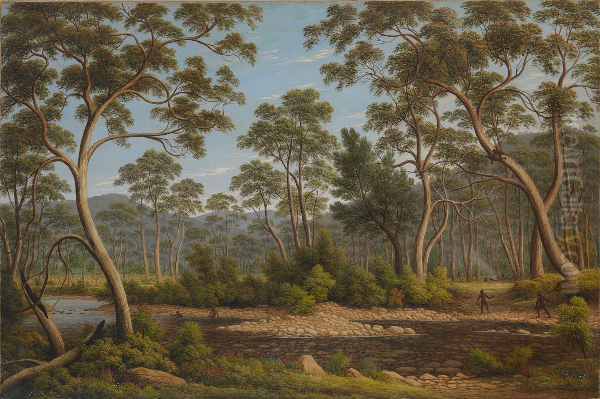 The River Nile, Van Diemen's Land, from Mr Glover's Farm Oil Painting by John Glover
