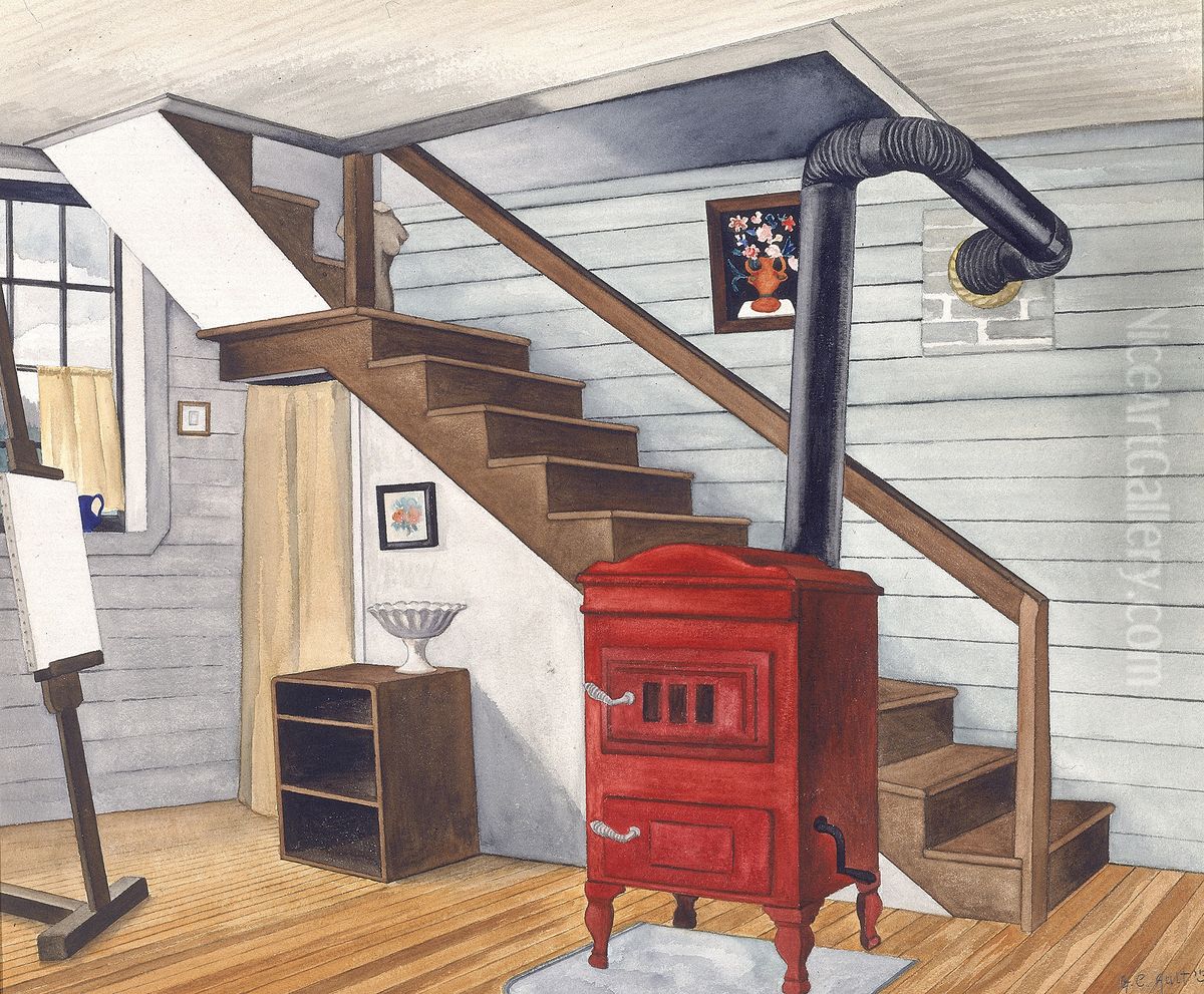 Studio Interior Oil Painting by George Ault