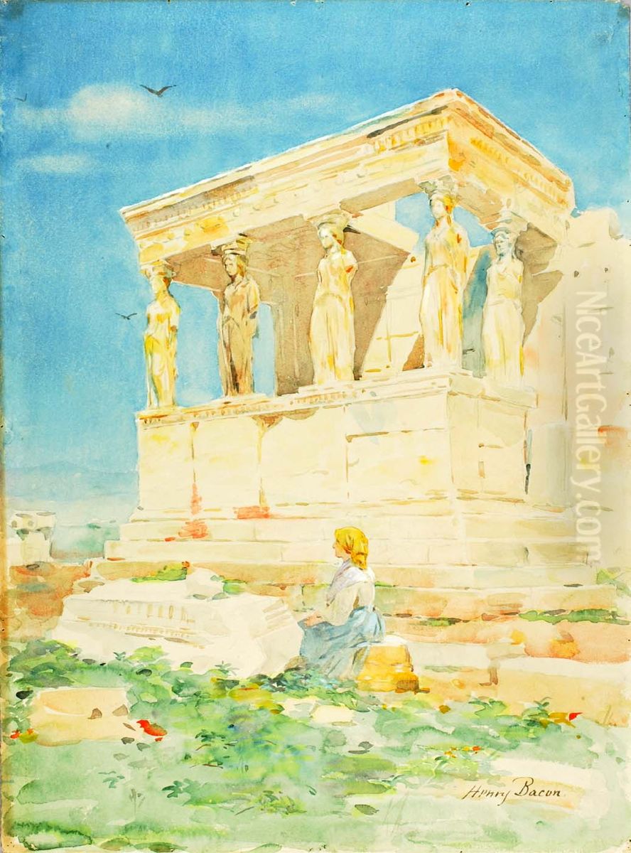 The Erechtheum Oil Painting by Henry Bacon