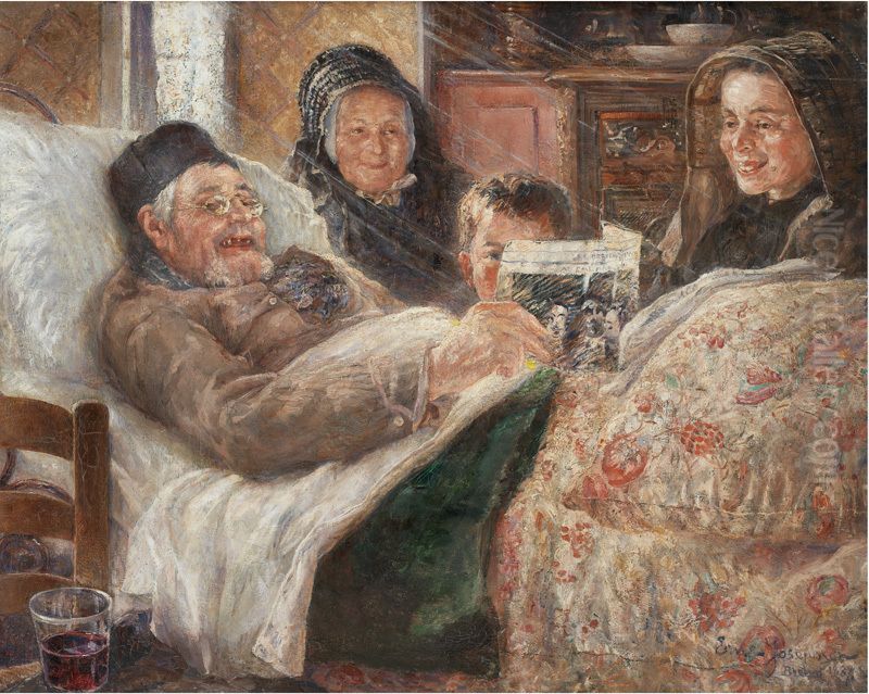 La joie de vivre Oil Painting by Ernst Josephson
