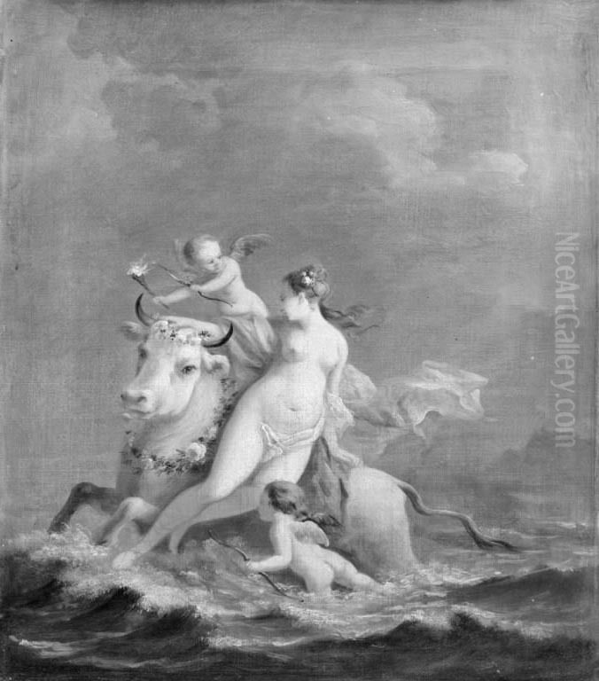 The Rape of Europa Oil Painting by Johann Heinrich Tischbein