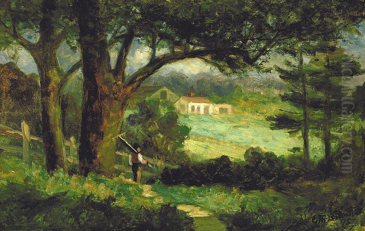 Homeward Oil Painting by Edward Mitchell Bannister
