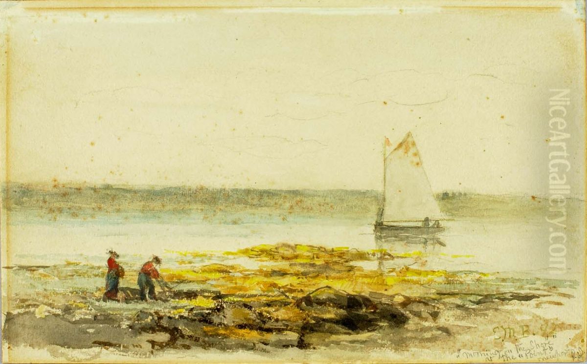 Morning on the Shore Oil Painting by Edward Mitchell Bannister