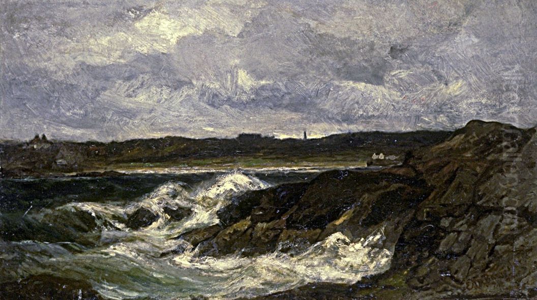 Newport Oil Painting by Edward Mitchell Bannister