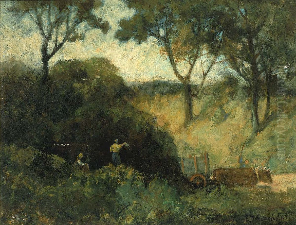 The Salute Oil Painting by Edward Mitchell Bannister