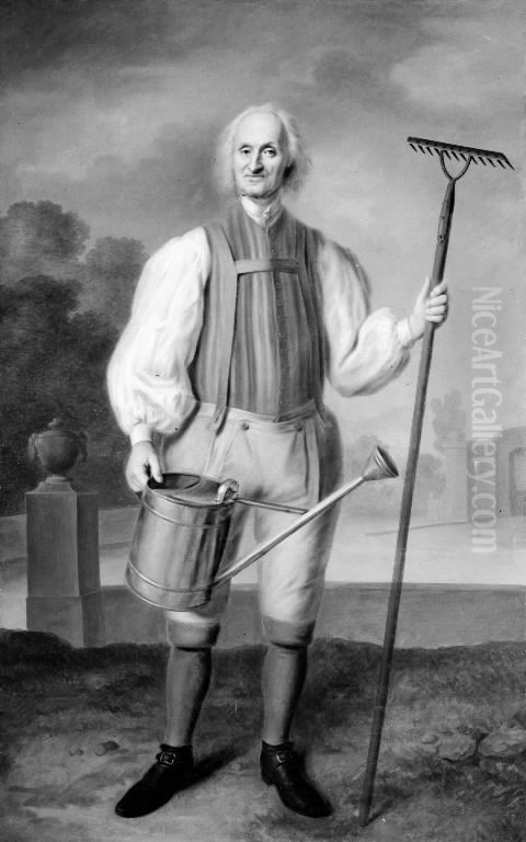 A Gardener Oil Painting by Balthasar Denner