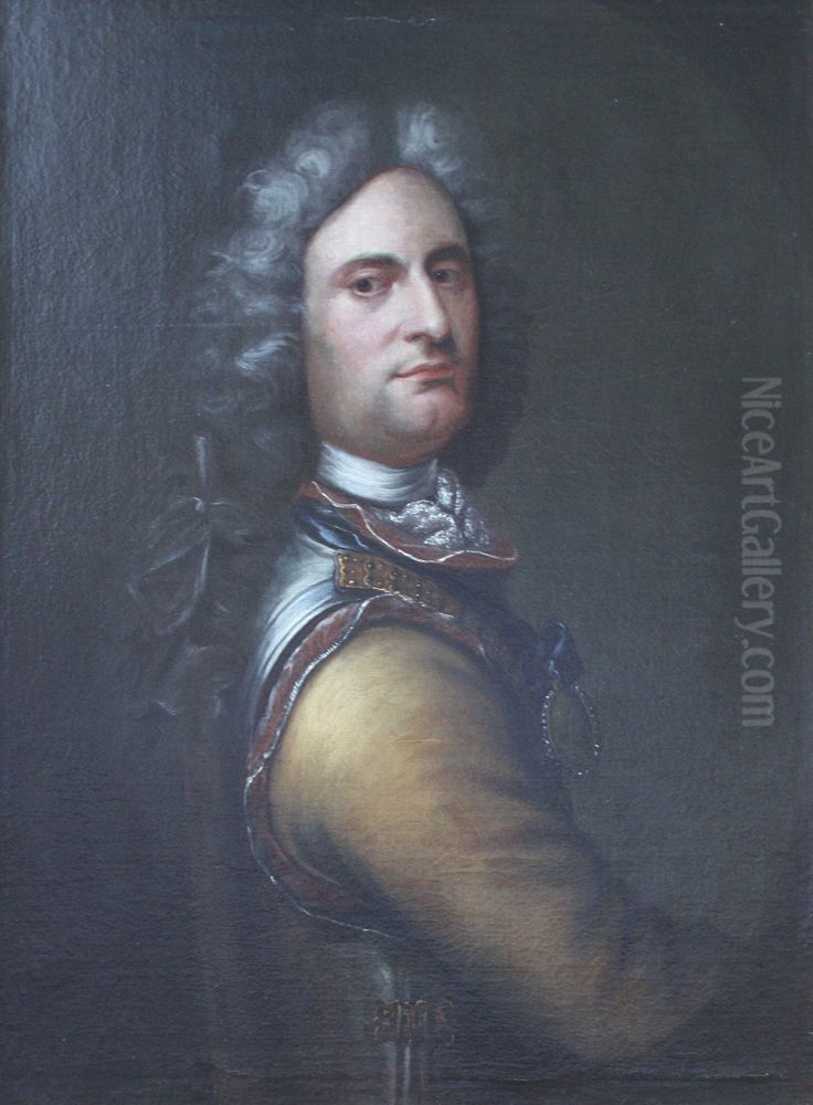 Portrait of Peder Tordenskjold Oil Painting by Balthasar Denner