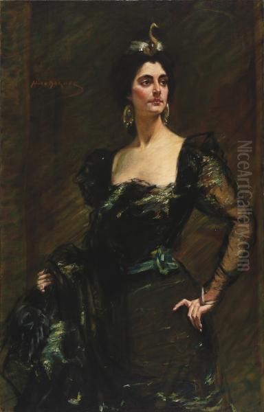 Kate Deering Ridgely Oil Painting by unknown