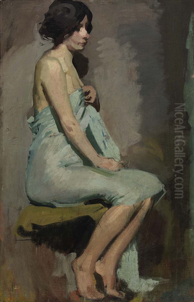 Study of a Seated Woman Oil Painting by Alice Pike Barney