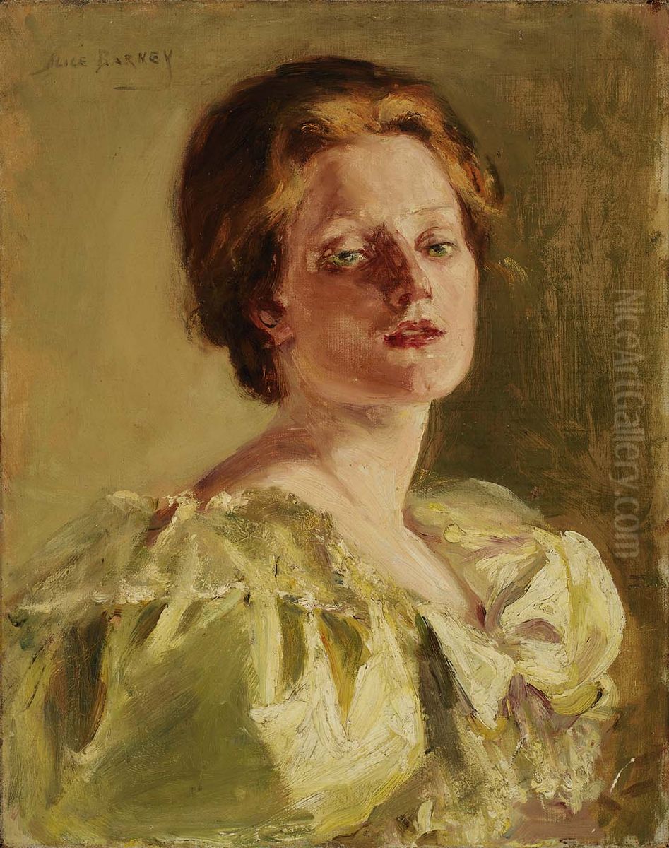 Study in Auburn Oil Painting by Alice Pike Barney