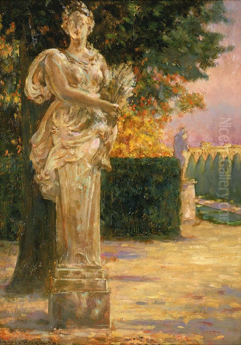 Terminal Figure of Ceres Oil Painting by James Carroll Beckwith