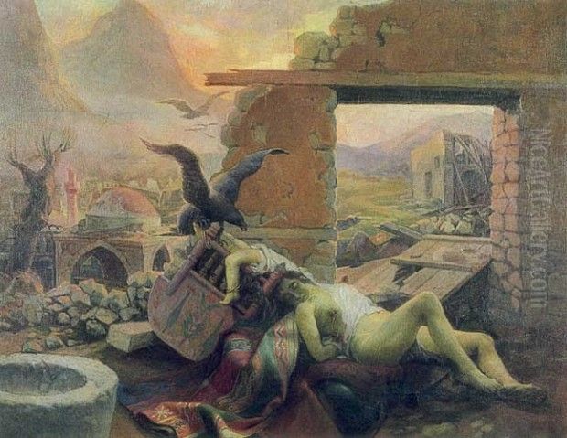 Karagun Oil Painting by Huseyin Avni Lifij