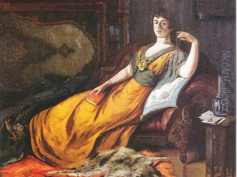 Haremde Goethe Oil Painting by Abdulmecid II