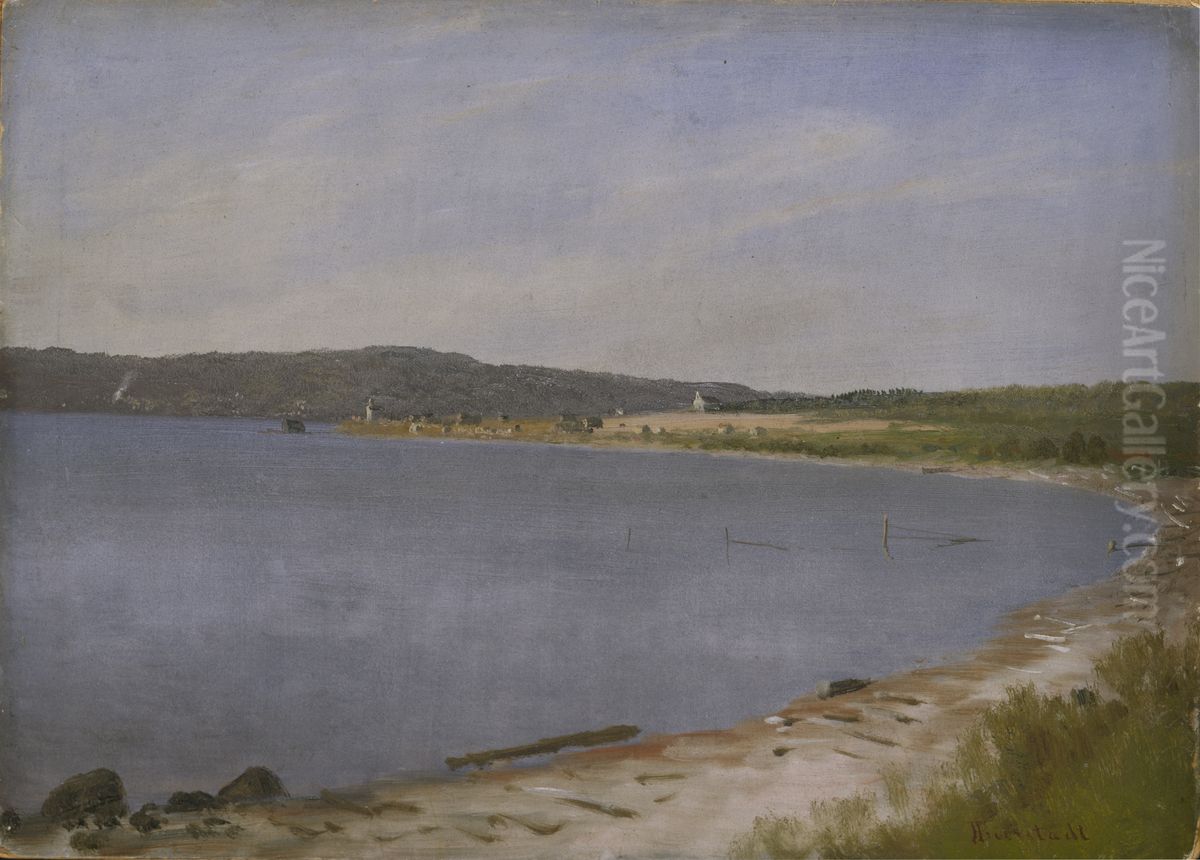 San Francisco Bay Oil Painting by Albert Bierstadt