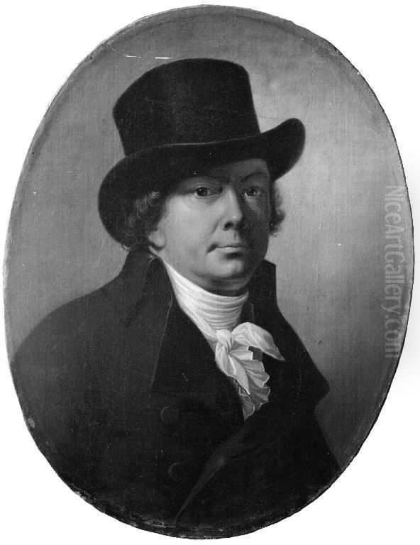 Poul Johan Schouw, guvernor i Ostindien Oil Painting by Jens Juel