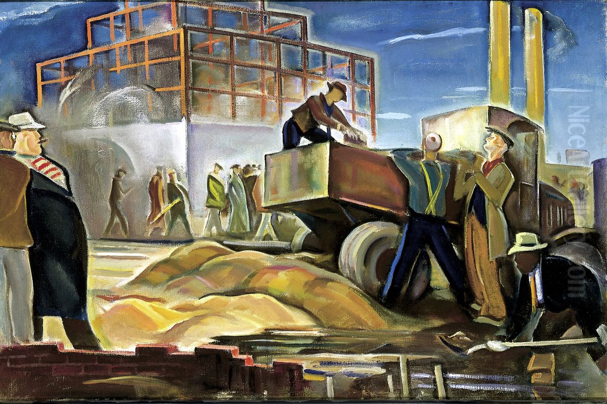 Industrial Oil Painting by Dacre F. Boulton