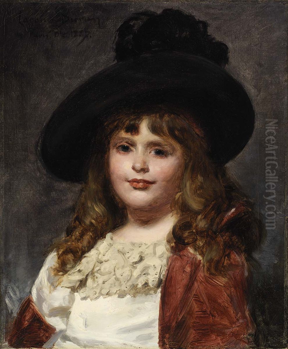 Laura at Seven Oil Painting by Carolus-Duran