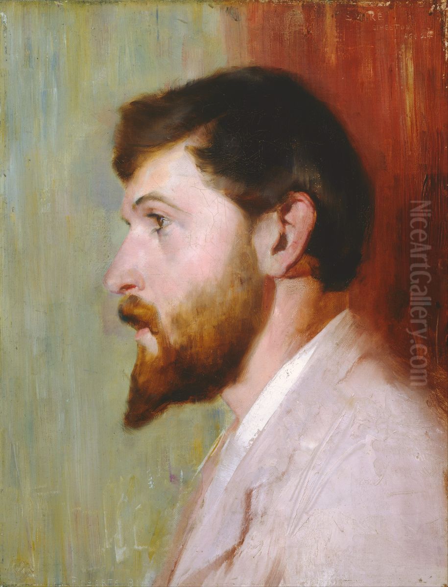 Smike Streeton age 24 Oil Painting by Tom Roberts