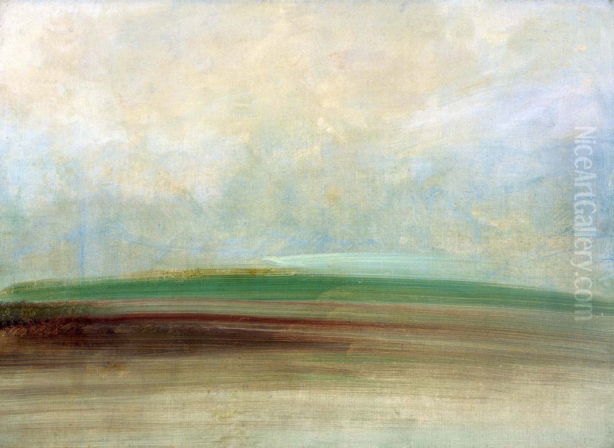 Landscape Background Oil Painting by George Catlin