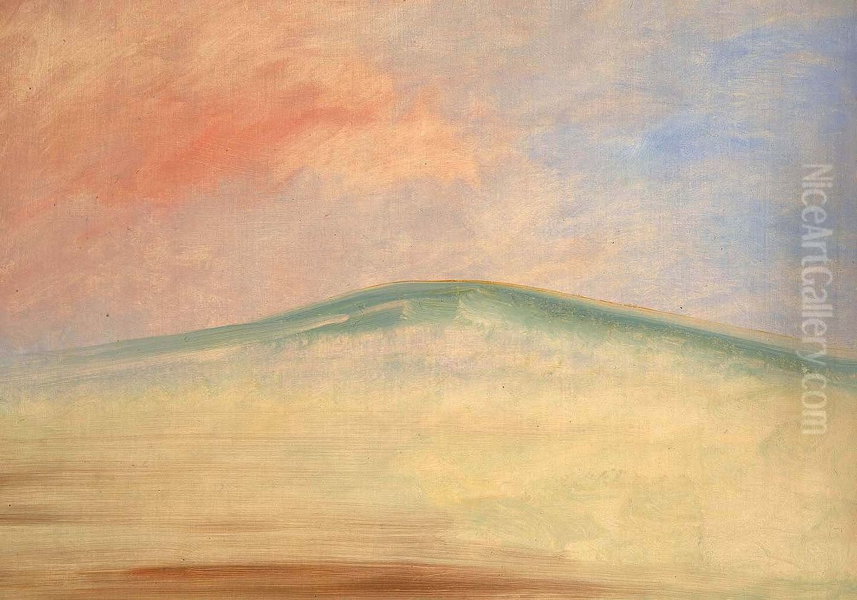 Landscape Background Oil Painting by George Catlin