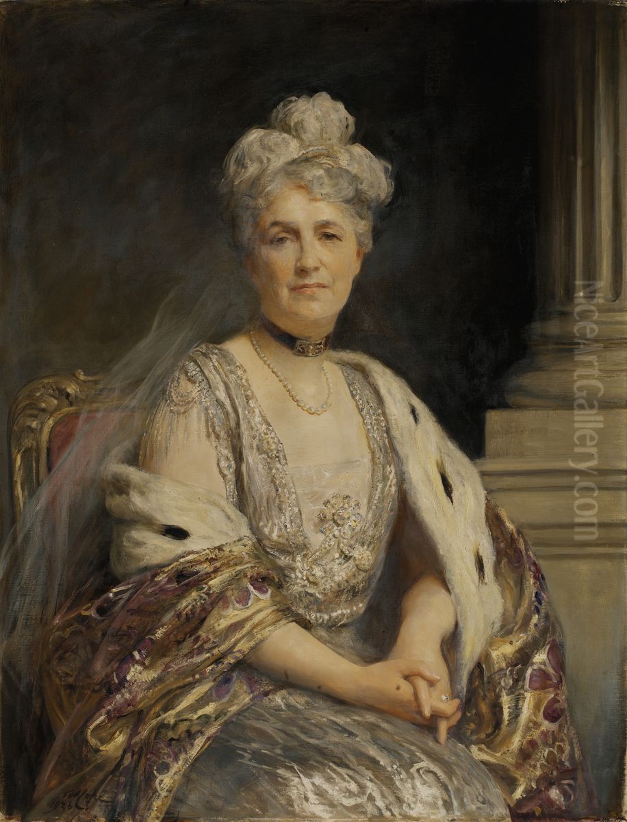 Mrs. Cass Gilbert Oil Painting by Arthur Stockdale Cope