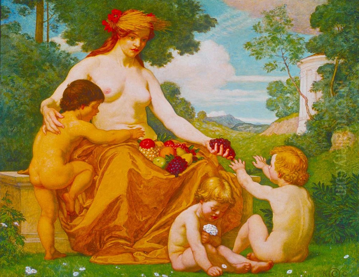 Plenty Oil Painting by Kenyon Cox