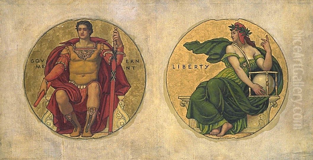 Study for mosaic in the Wisconsin State Capital 