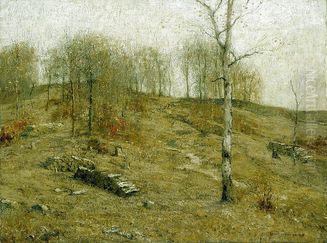 December Uplands Oil Painting by Bruce Crane