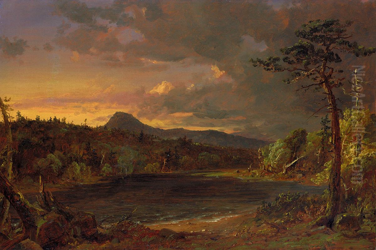Catskill Creek Oil Painting by Jasper Francis Cropsey
