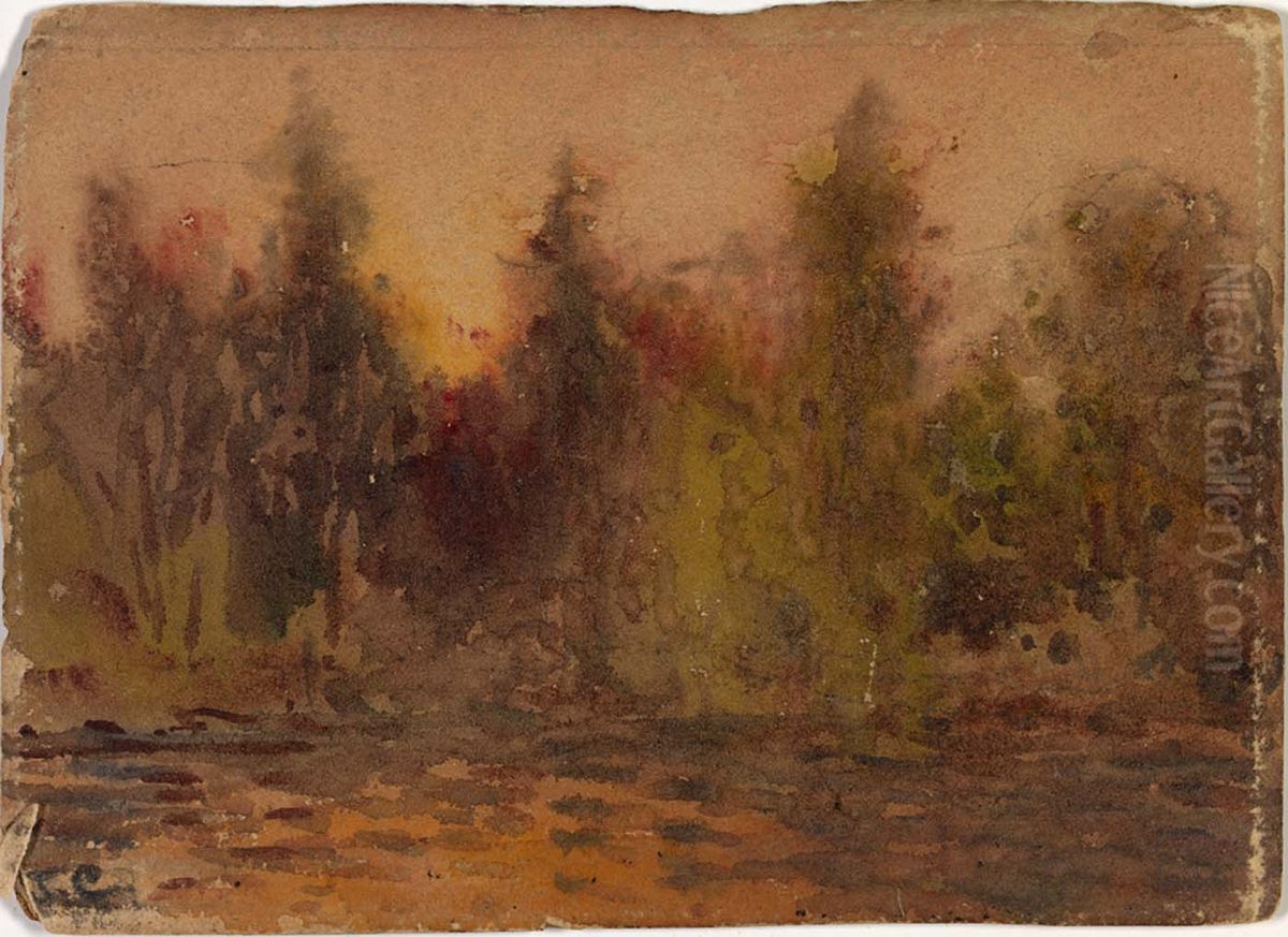 Untitled Oil Painting by Jasper Francis Cropsey