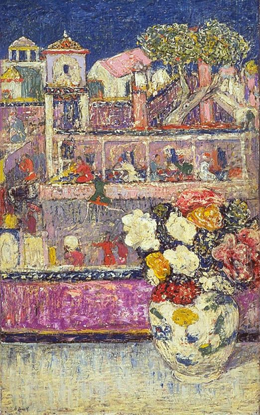 Begonias Oil Painting by Henry Golden Dearth