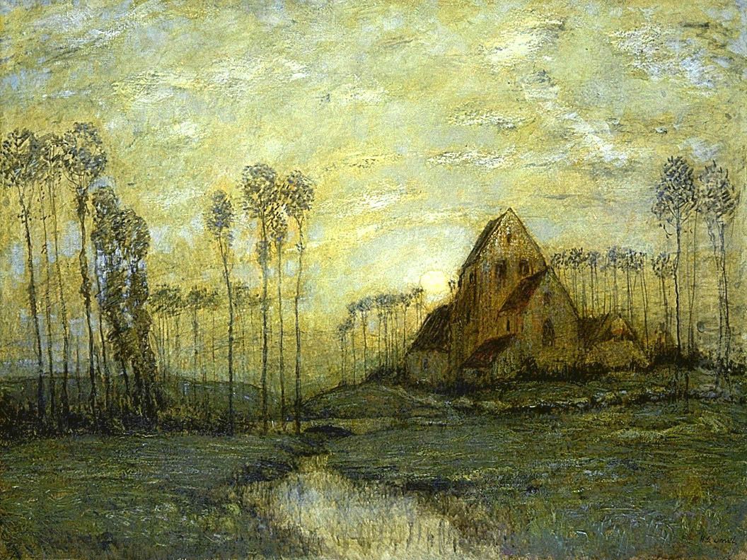 An Old Church at Montreuil Oil Painting by Henry Golden Dearth