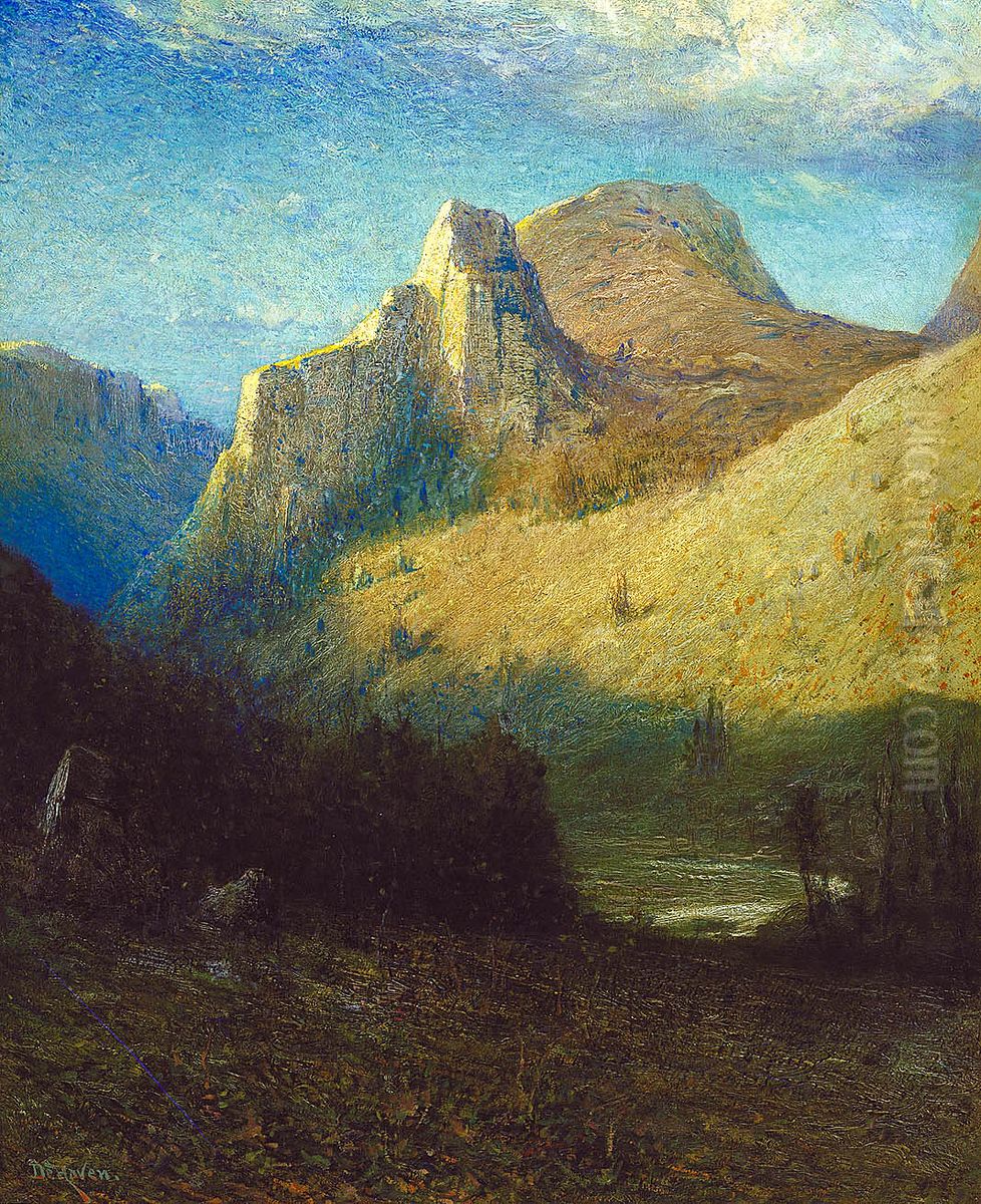 Castle Creek Canyon, South Dakota Oil Painting by Franklin De Haven