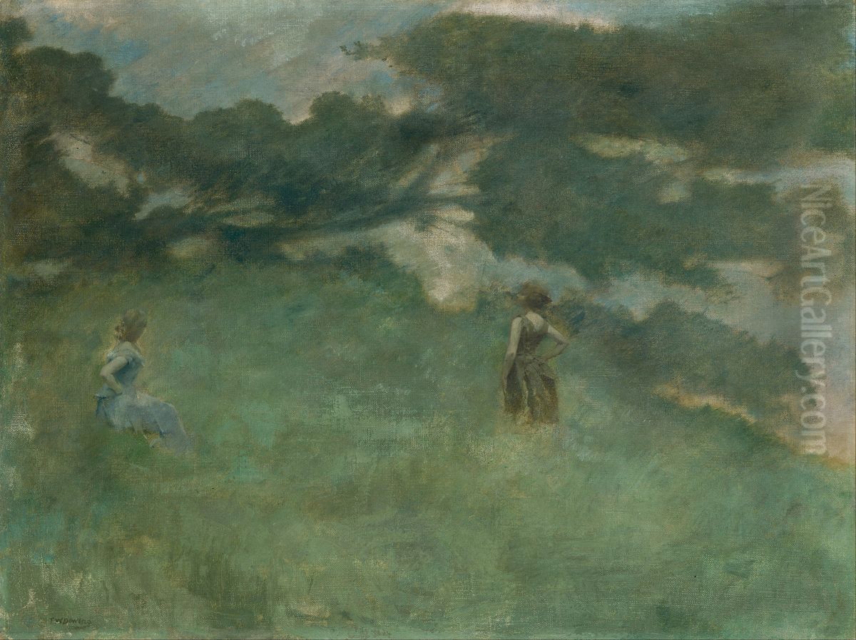 The Hermit Thrush Oil Painting by Thomas Dewing