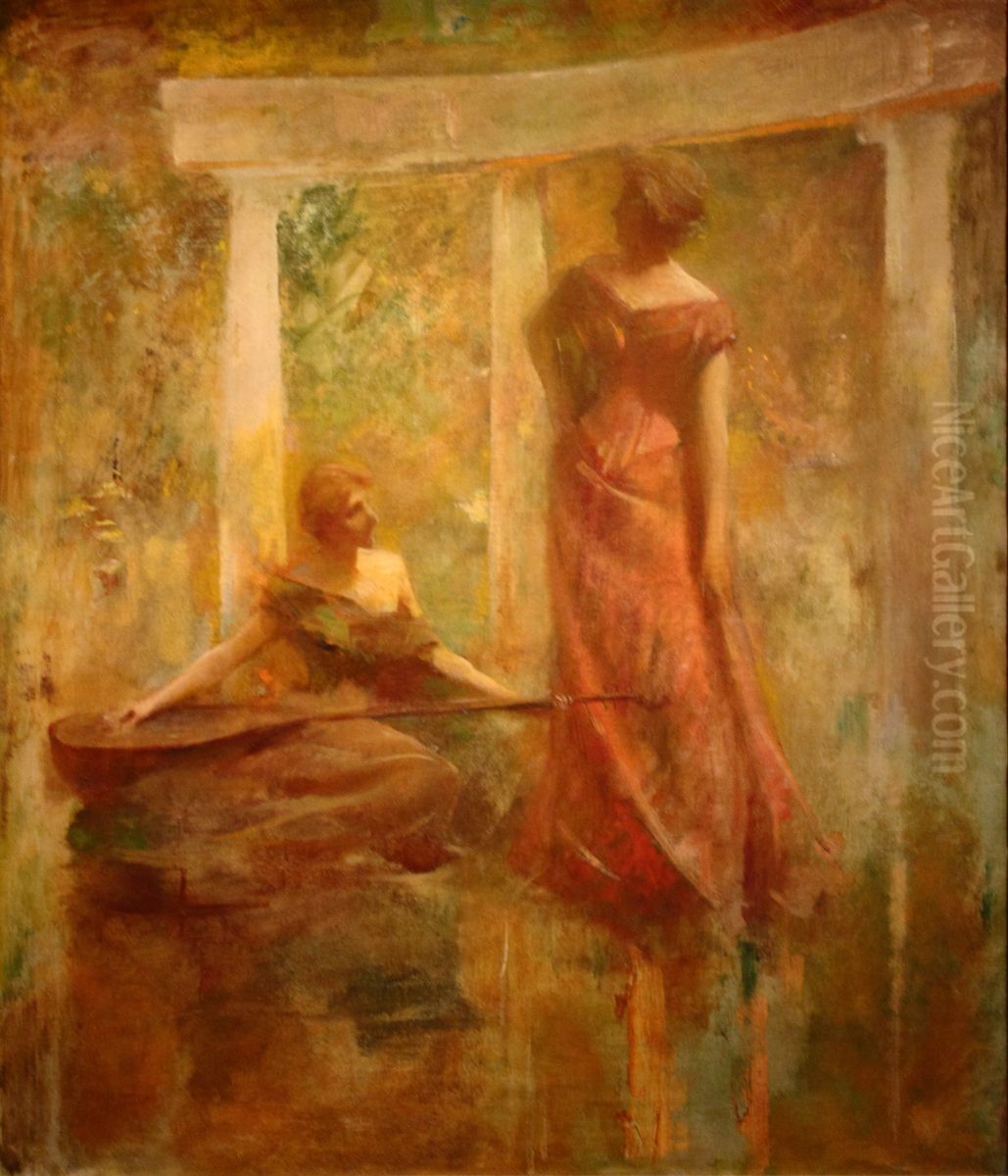 Music Oil Painting by Thomas Dewing