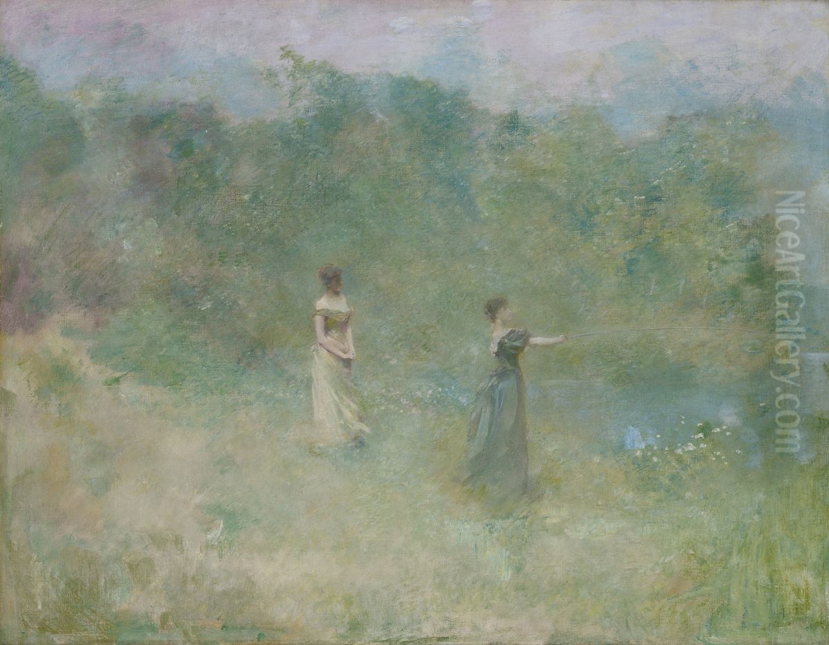 Summer Oil Painting by Thomas Dewing