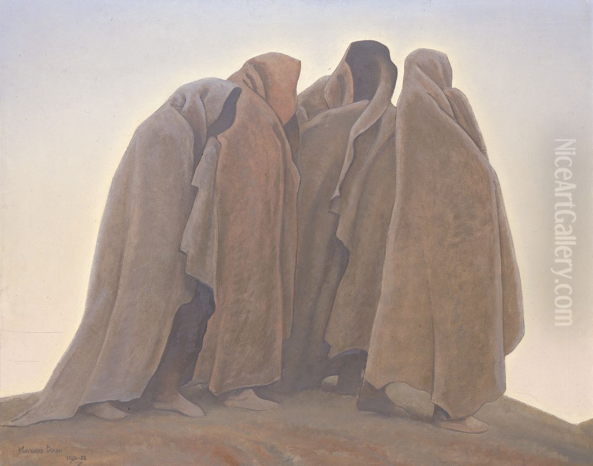 Shapes of Fear Oil Painting by Maynard Dixon