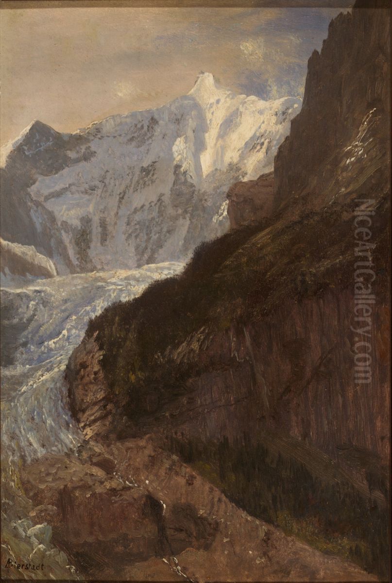 Finsterhorn Oil Painting by Albert Bierstadt