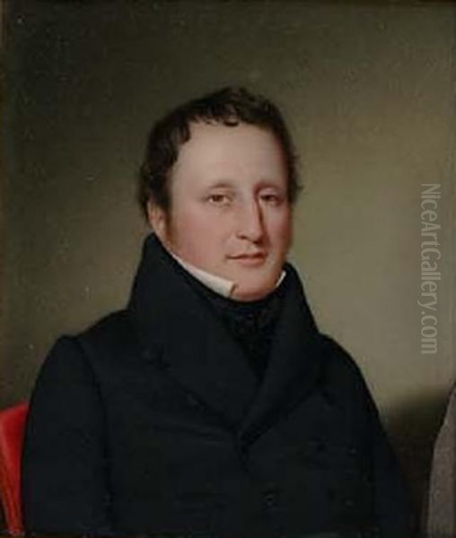 Mordecai Manuel Noah Oil Painting by John Wood Dodge