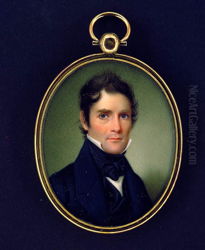 Colonel Elijah Rice Oil Painting by John Wood Dodge