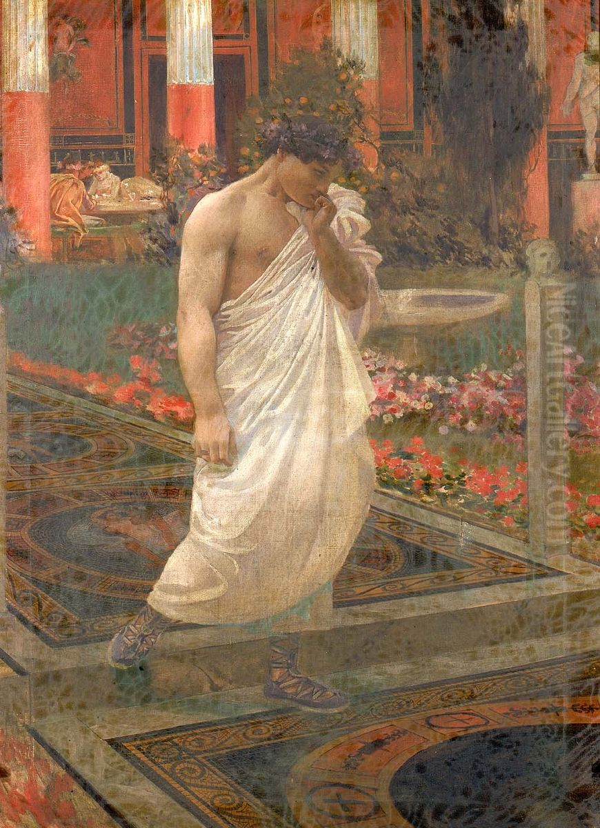 Meditation Oil Painting by William de Leftwich Dodge