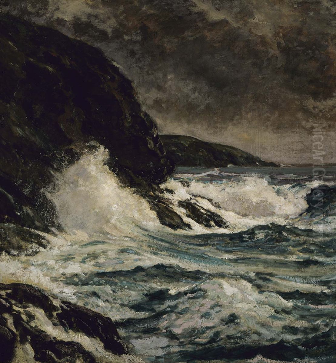 Maine Coast Oil Painting by Paul Dougherty