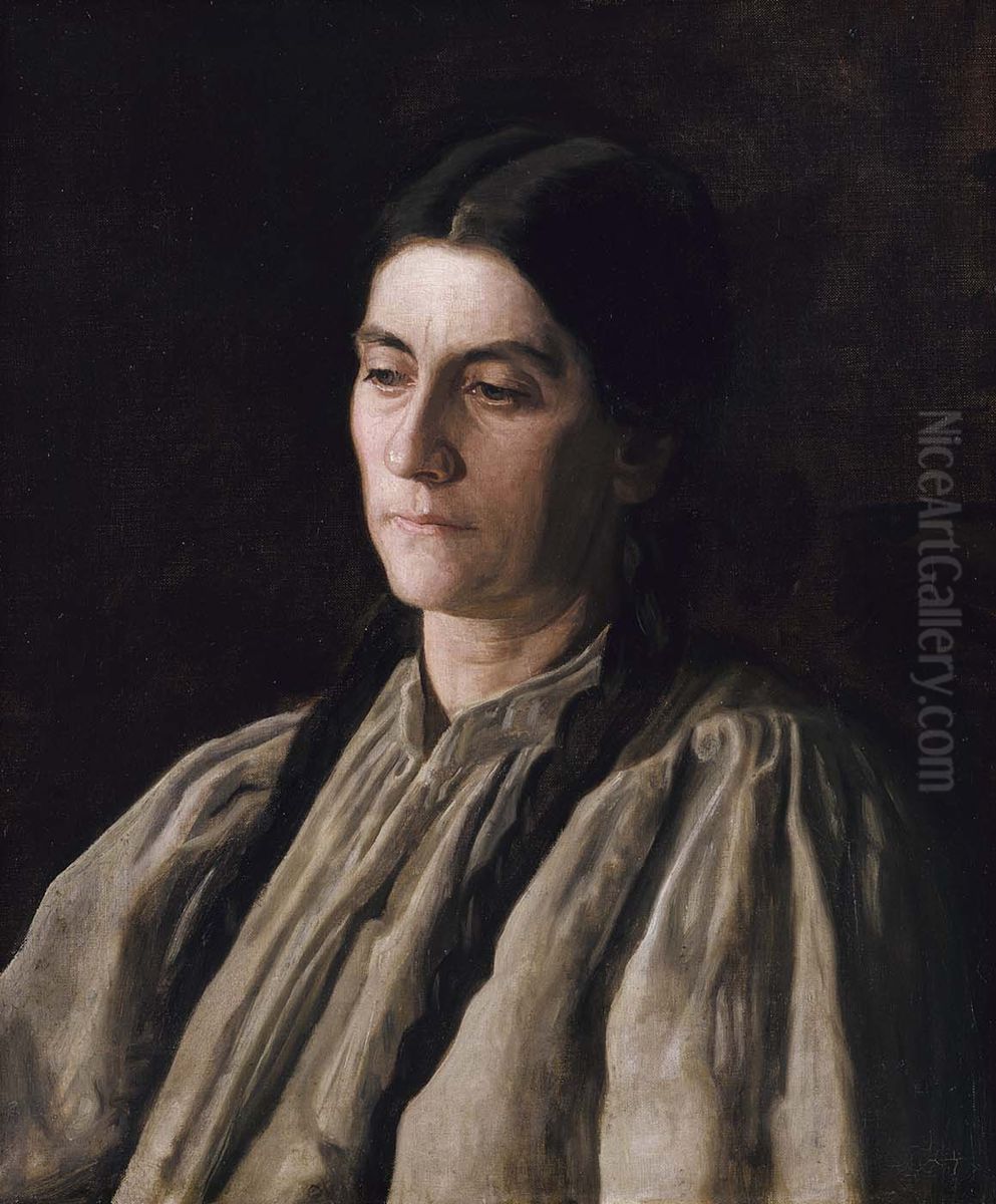 Mother (Annie Williams Gandy) Oil Painting by Thomas Cowperthwait Eakins