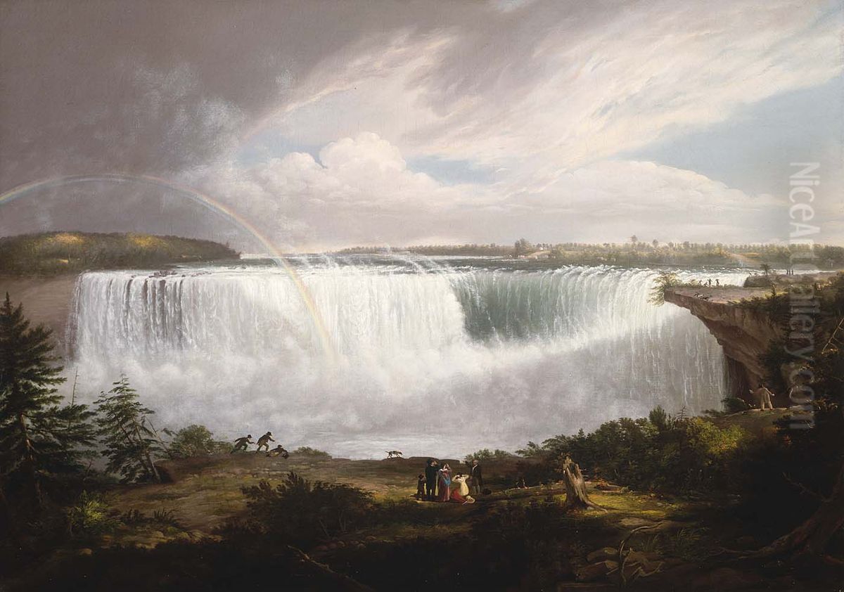 The Great Horseshoe Fall, Niagara Oil Painting by Alvan Fisher