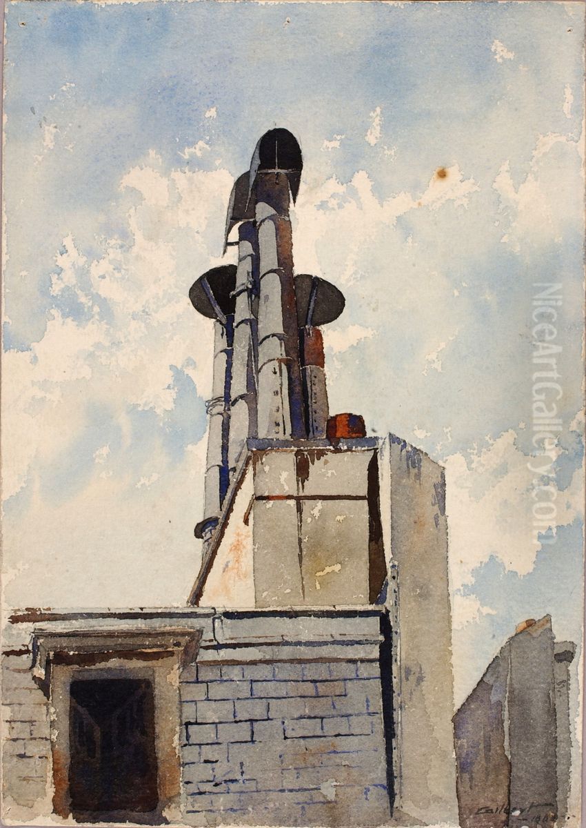 Latin Quarter, Paris Oil Painting by Cass Gilbert