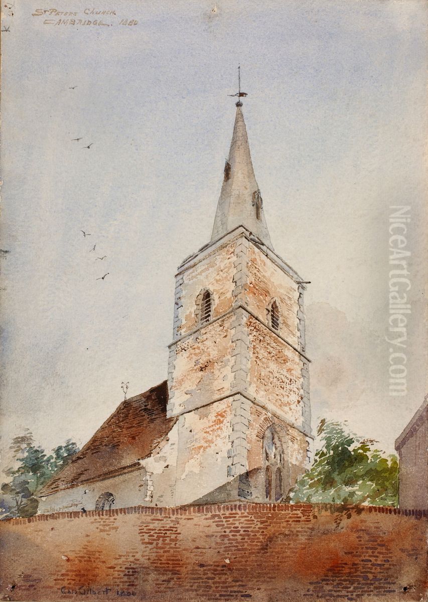 St. Peters Church, Cambridge, England Oil Painting by unknown