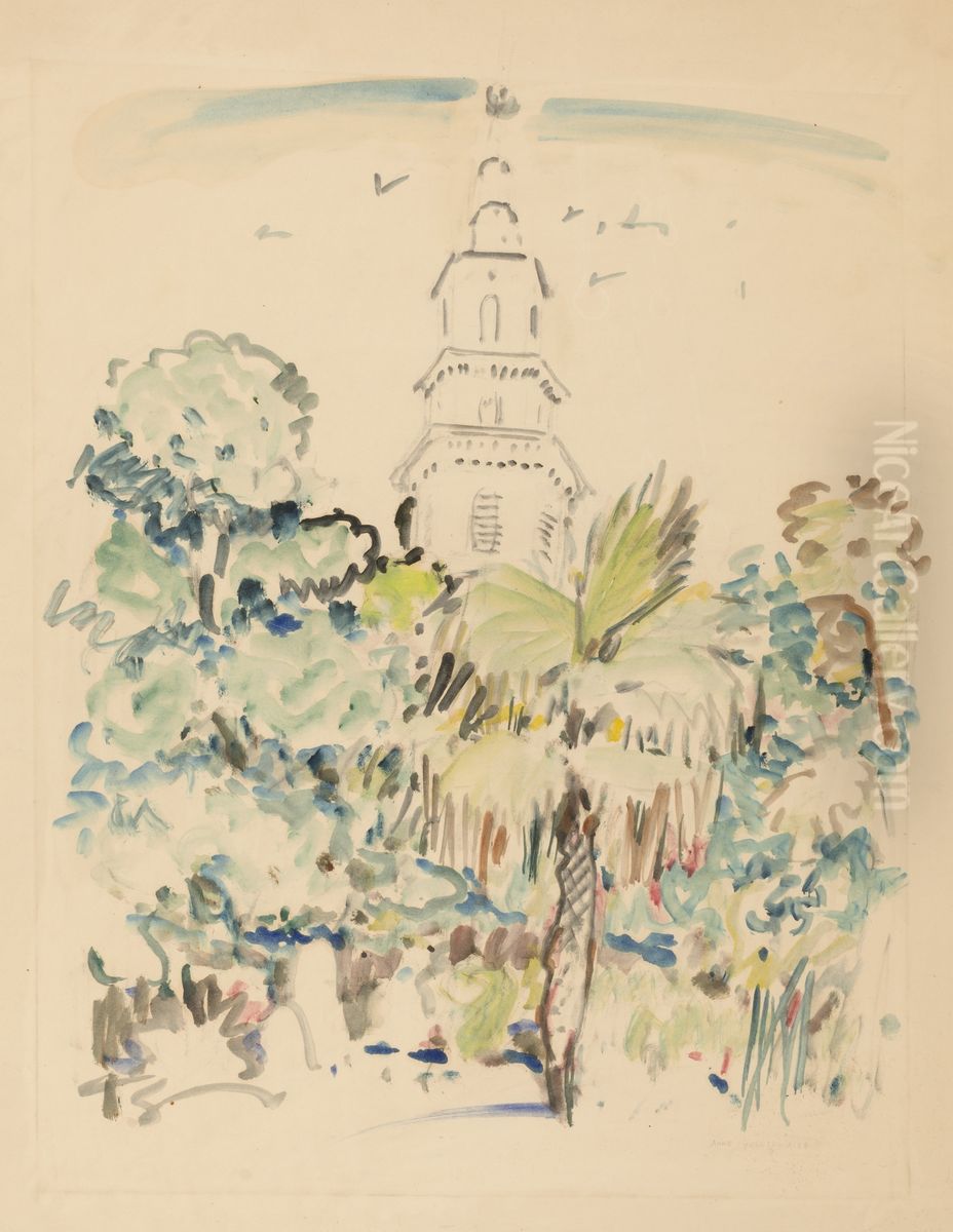 Untitled Oil Painting by Anne Goldthwaite